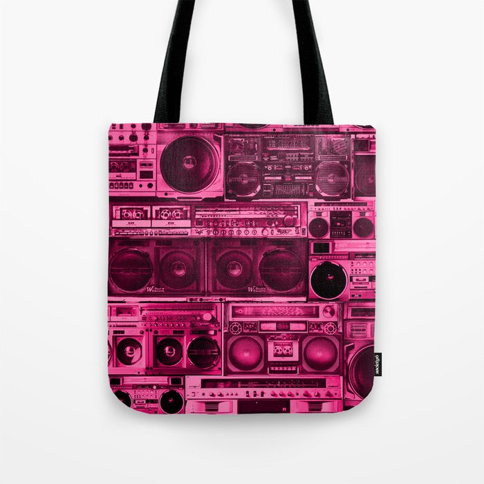 house of boombox : the pink print Tote Bag