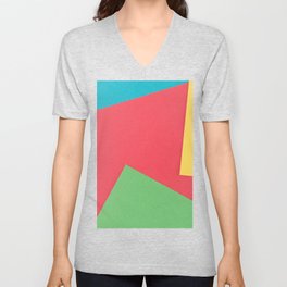 Simple Shape V Neck T Shirt