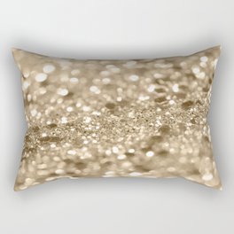 Glam Gold Lady Glitter #2 (Faux Glitter) #shiny #decor #art #society6 Rectangular Pillow