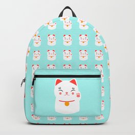 Lucky happy Japanese cat Backpack