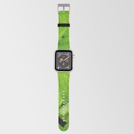Dew Drops On The Green Leaves Apple Watch Band