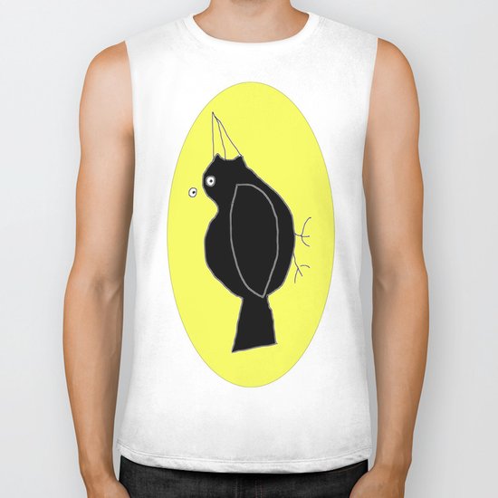 meg's crow Biker Tank