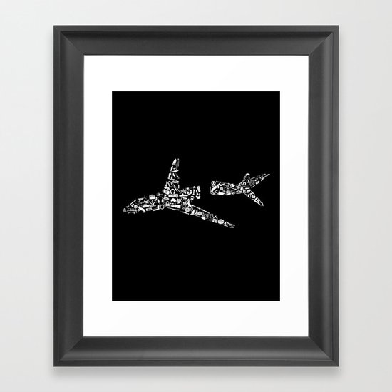 108 Objects from Flight 815 Framed Art Print