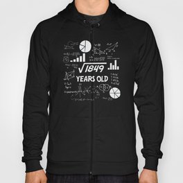 Square root 1849 = 43 years old - birthday Hoody