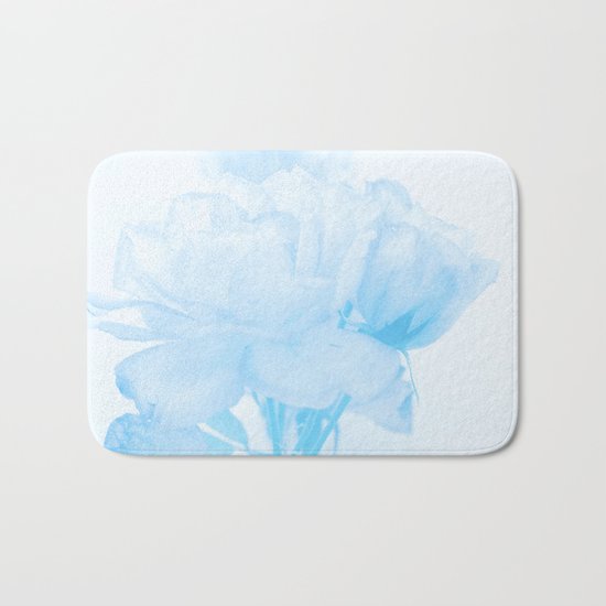 Gentleness #2 - #Soft #Blue #Rose #decor #art #society6 Bath Mat