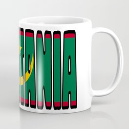 Mauritania Font with Mauritanian Flag Coffee Mug