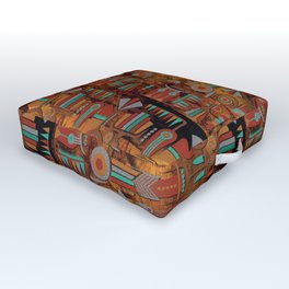 Mohave Native American Art Outdoor Floor Cushion
