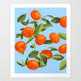 Good Luck Mandarin Oranges Art Print