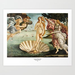 The Birth of Venus by Sandro Botticelli Art Print