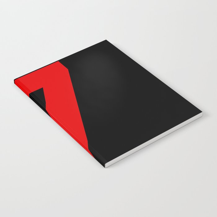 Number 7 (Red & Black) Notebook