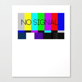 Tv Sem Sinal Canvas Print