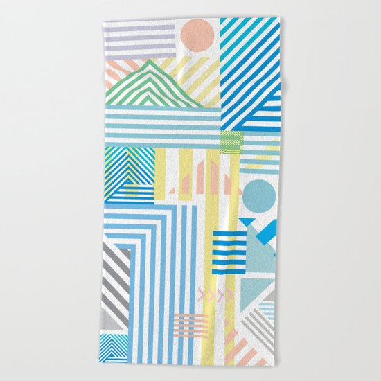 Adventure Mountains Beach Towel