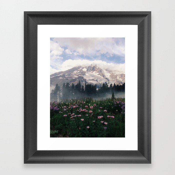 Mt Rainier Framed Art Print