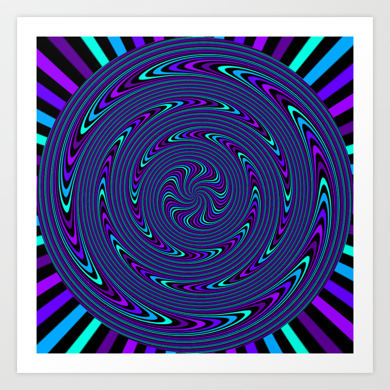 Trippy Spiral Art Print By Dweezal Society6 Trippy Spiral Art Print By Dweezal Society6