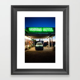 Wigwam: Neon Framed Art Print