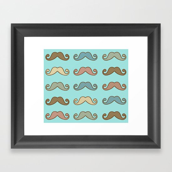 Mustache! Framed Art Print
