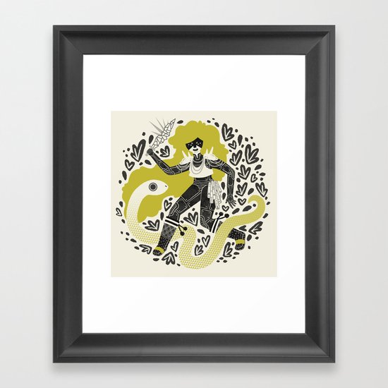 The Serpent Knight Framed Art Print