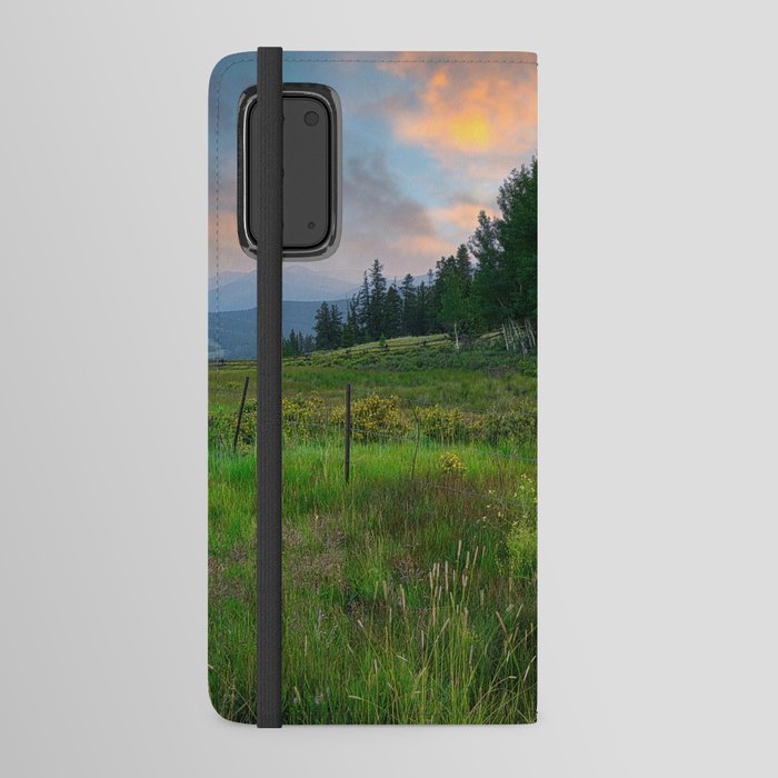 Alpine Meadow Sunrise Android Wallet Case