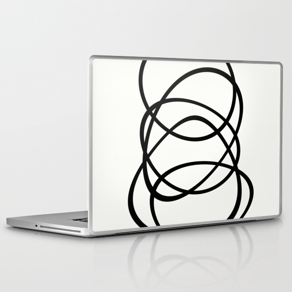 Come Together Black And White Minimalistic Abstract Art Print