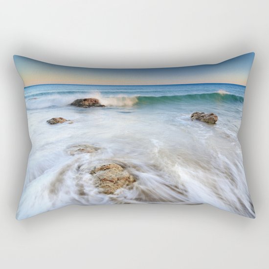 "Summer waves". At the beach...... Rectangular Pillow