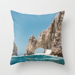Arch of Cabo San Lucas Throw Pillow
