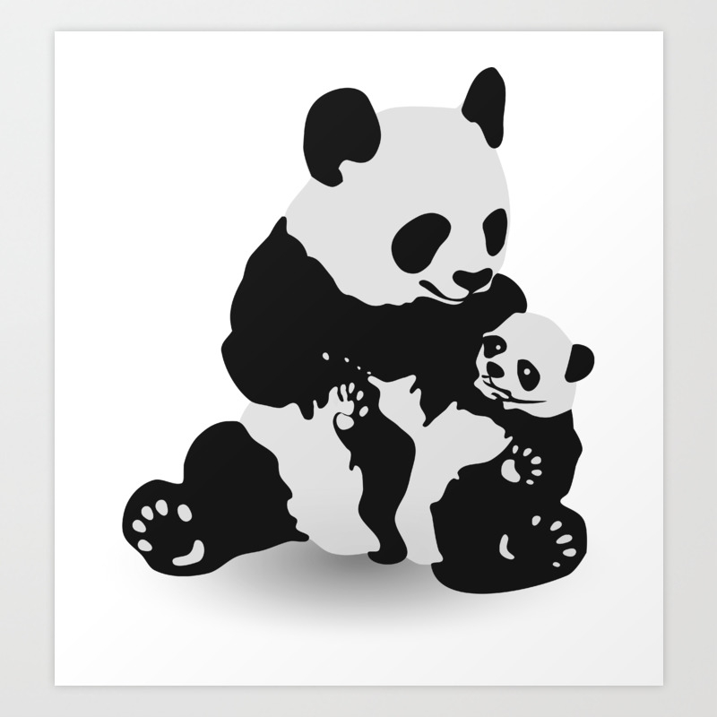 Panda Baby Panda Art Print By Shirtsandgifts Society6