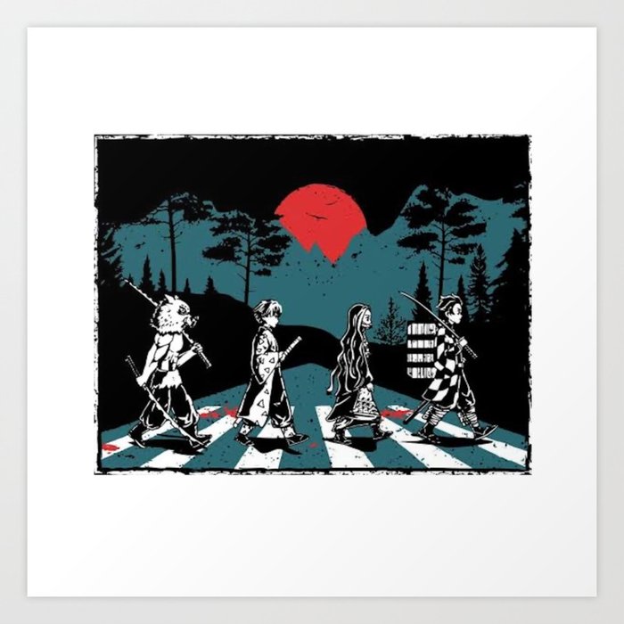 DemonSlayer Abbey Road  Art Print