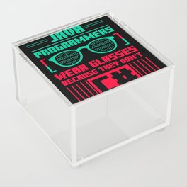 Program Developer Software Engineer Programmer Nerd Computer Acrylic Box