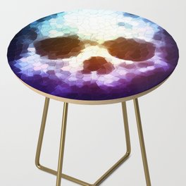 Colorful Mosaic Skull Side Table