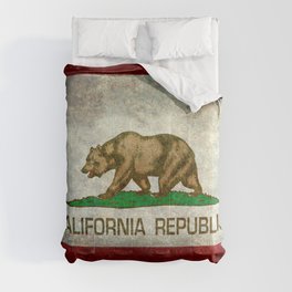 California flag - Retro Style Comforter