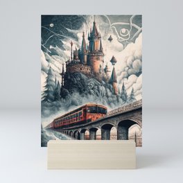The Enchanted Journey A Muted Symphony of Dark Fantasy   Mini Art Print