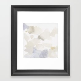 Bloom No. 6 Abstract watercolor floral Framed Art Print