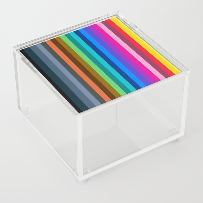 Vertical Lines Acrylic Box