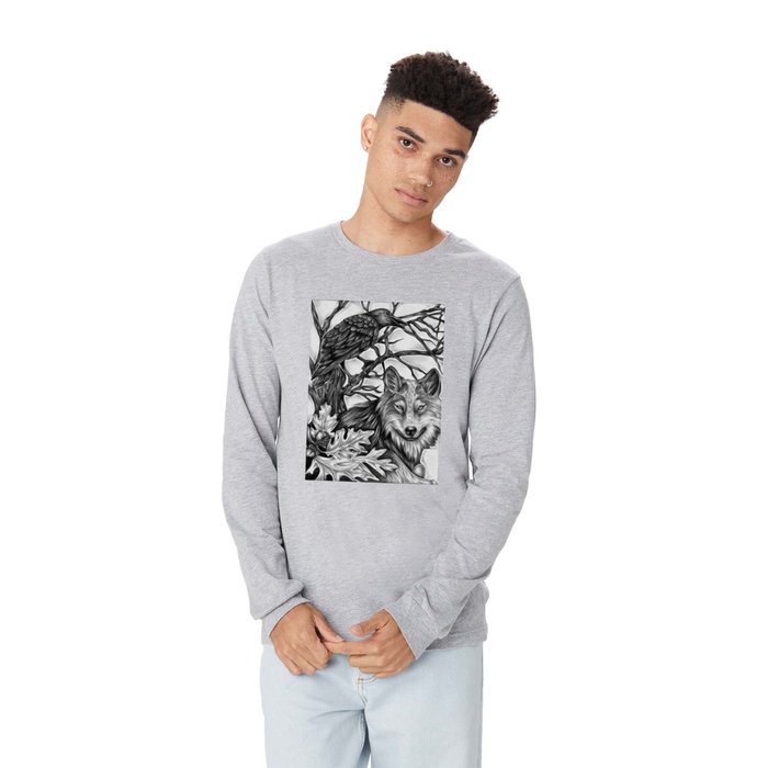 Wolf and Crow Long Sleeve T Shirt