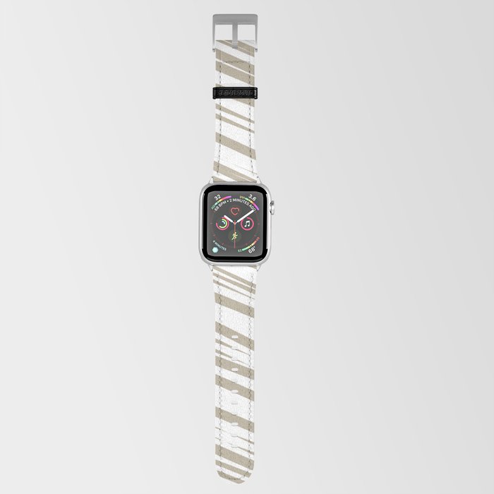 Beige stripes background Apple Watch Band