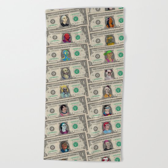 Money Beach Towel