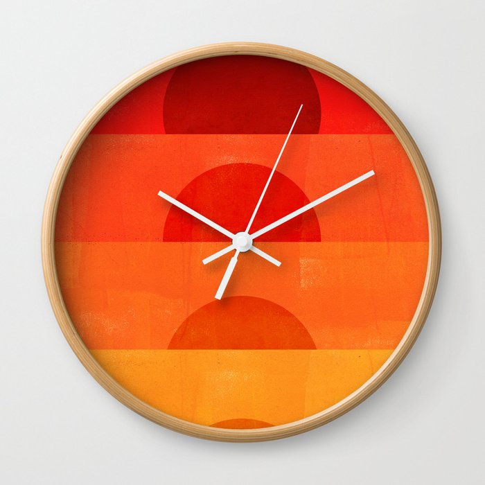 Abstraction_Sunrise Wall Clock