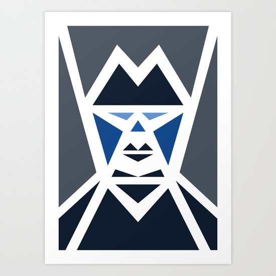 Five Triangle Faces - The Mafioso Art Print