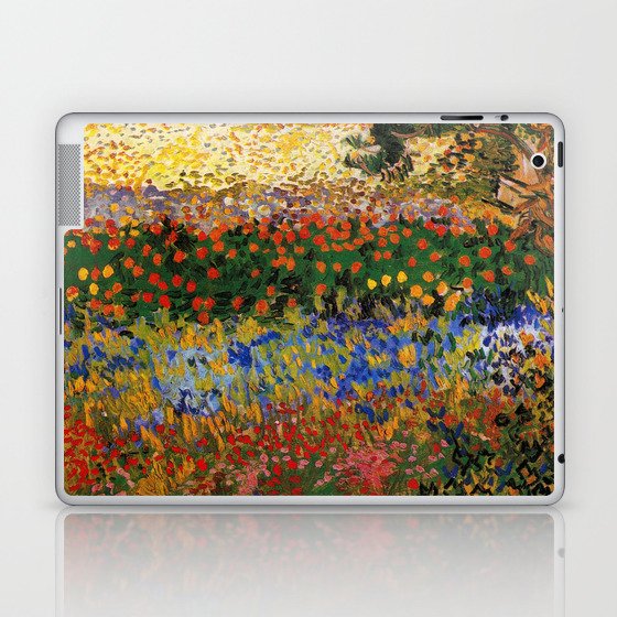 Garden in Bloom, Arles, Vincent van Gogh Laptop & iPad Skin