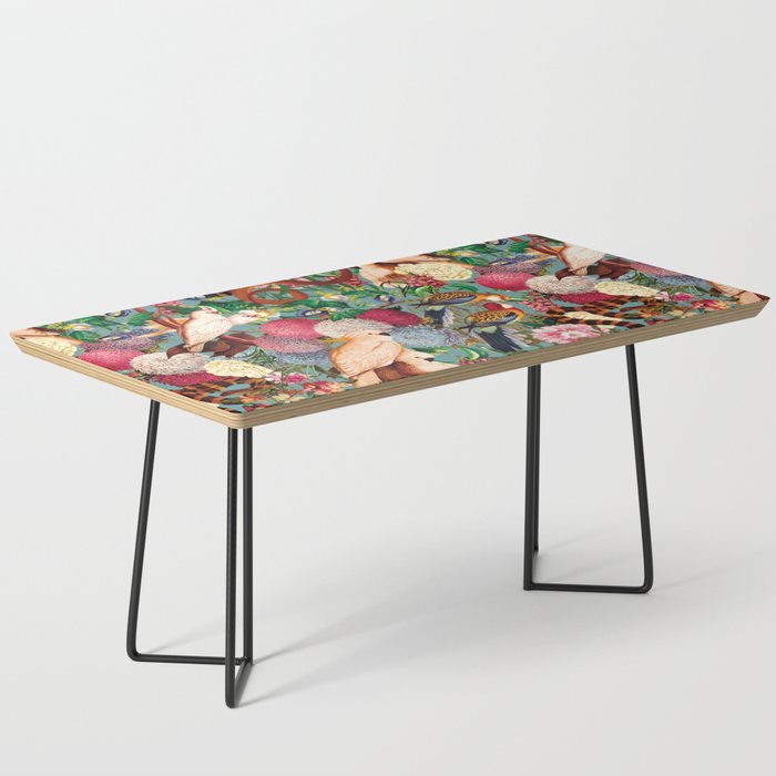 Floral and Animals pattern Coffee Table