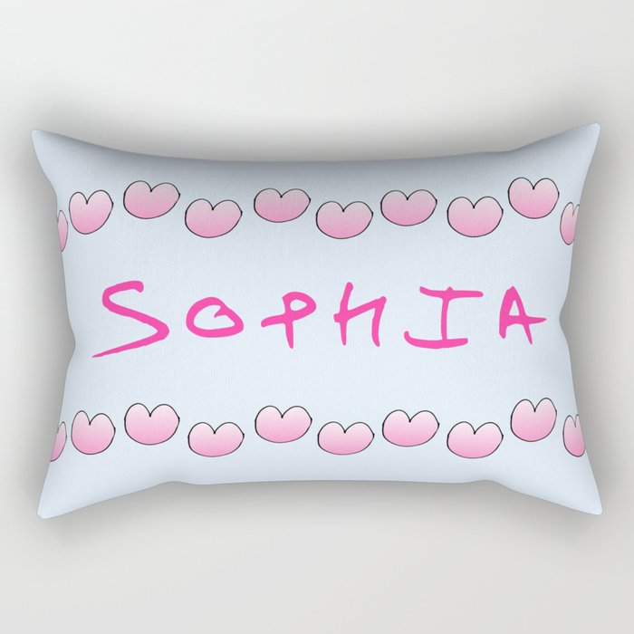 first Name 3 Sophia Rectangular Pillow