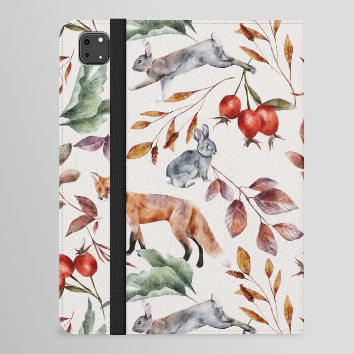 Autumn Watercolor Pattern 13 iPad Folio Case
