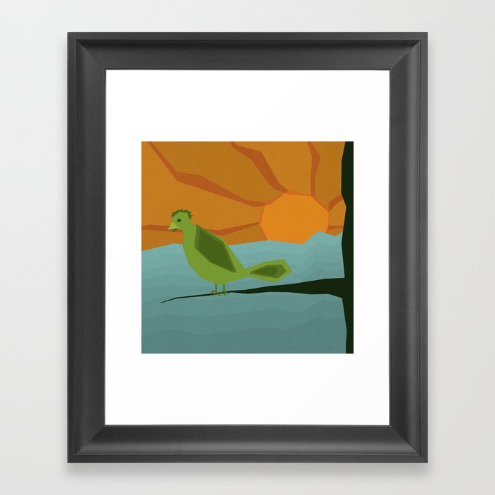Geo Bird Framed Art Print