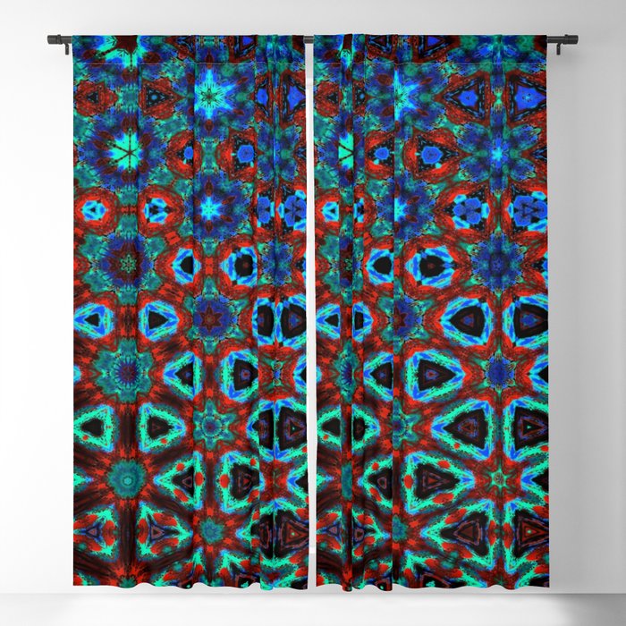 Psychedelic Abstraction Blackout Curtain