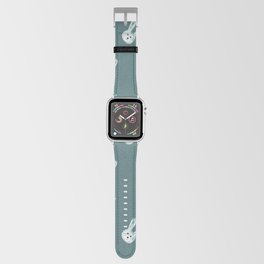 Bunny Faces - Green Apple Watch Band