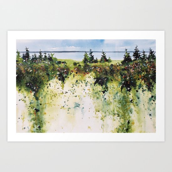 along Sainte Mary's Bay, Nova Scotia Art Print