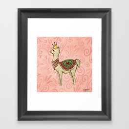 Regal Llama Framed Art Print