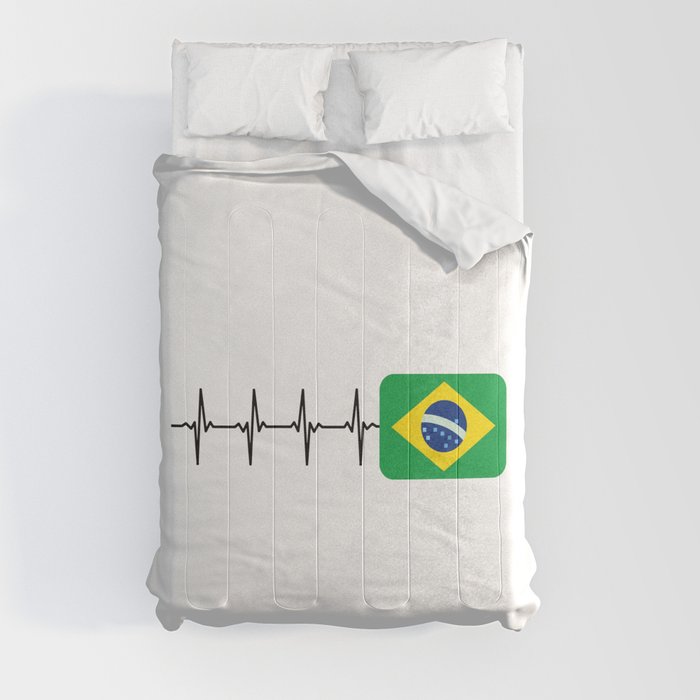Heartbeat Brazil Comforter