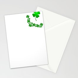 A four-leaf clover that brings good luck. Stationery Cards