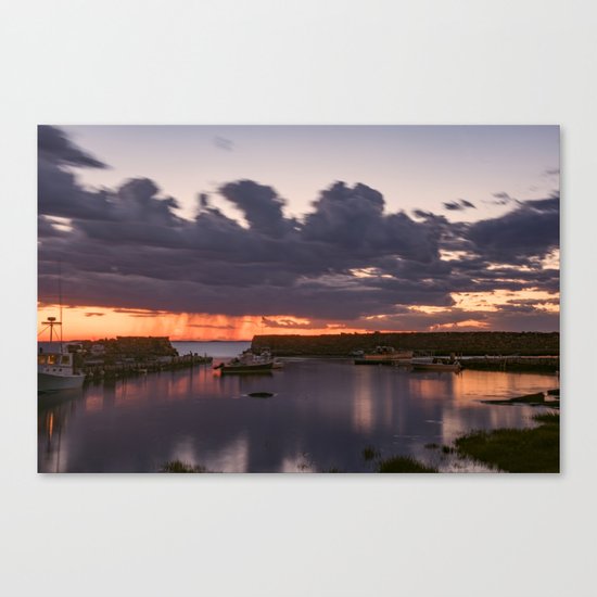 Rainy Lanescove Sunset Canvas Print